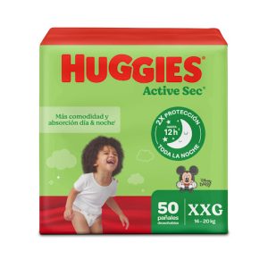 Pañales Huggies Active Sec Etapa 5 - 50und