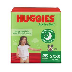 Pañales Huggies Active Sec Etapa 6 X 25Und
