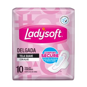 Toallas Higiénicas Ladysoft Normal con Alas -10und