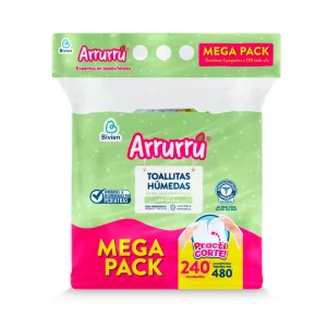 Toallitas Húmedas Arrurrú Aloe - 240und