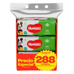 Pañitos Huggies Active Fresh - 288und